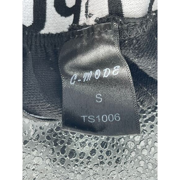 C-Mode Black Sport Athletic Logo Shorts Women's Size Small - Picture 5 of 5